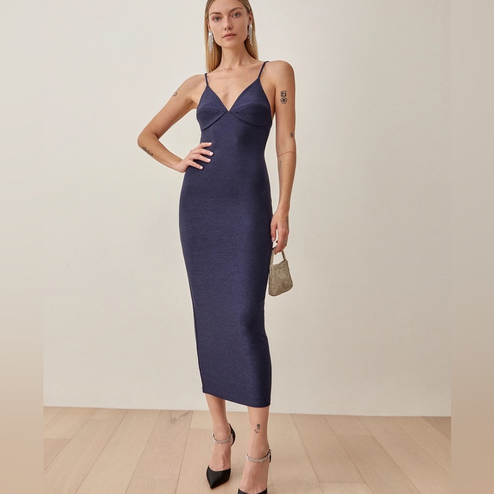 Disco Dress in Caspian Sparkle